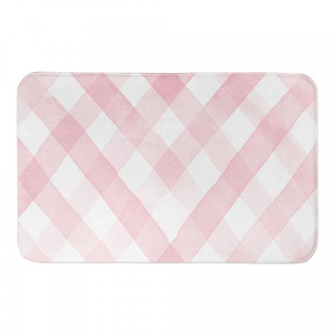 Blush Woven Rug Pattern 34x21 Bath Mat
