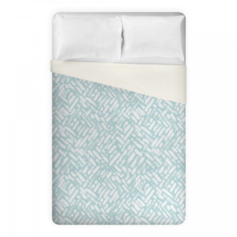 Light Blue Strokes Pattern Duvet