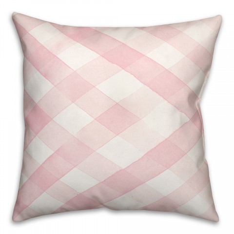 Blush Woven Rug Pattern 18x18 Spun Poly Pillow