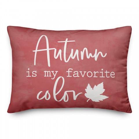 Autumn is my Favorite Color 14x20 Spun Poly Pillow