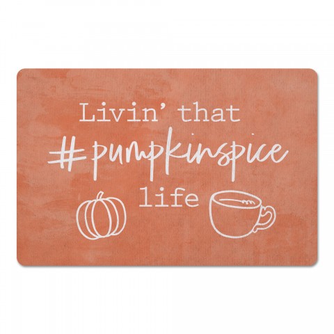 Livin That Pumpkin Spice Life 27x18 Floor Mat