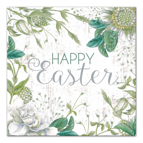 Happy Easter Botanicals 16x16 Canvas Wall Art