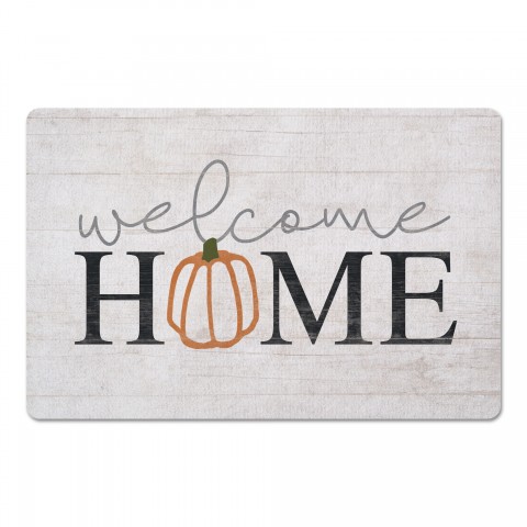 Pumpkin Welcome Home 27x18 Floor Mat
