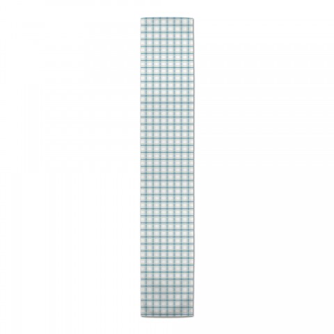 Harvest Blue Stripes Pattern 16x90 Poly Twill Table Runner