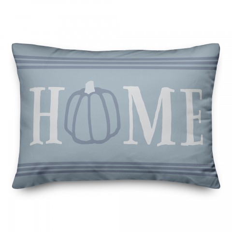 Home Blue Pumpkin Print 14x20 Spun Poly Pillow