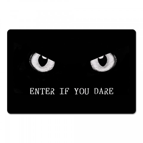 Enter If You Dare Eyes 27x18 Floor Mat