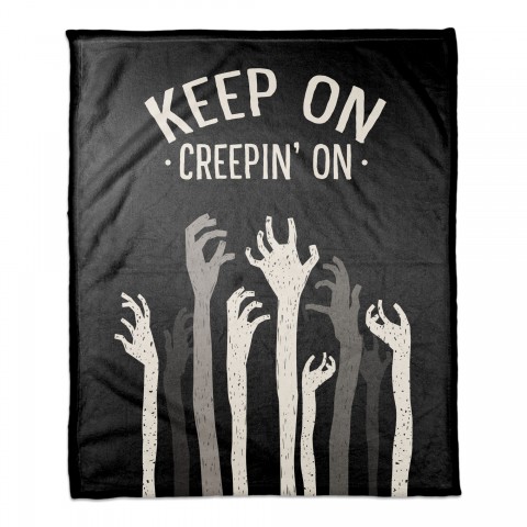 Keep on Creepin on Zombies 50x60 Coral Fleece Blanket