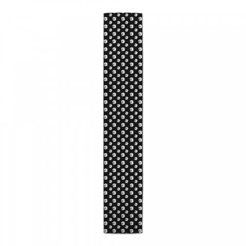 Black and White Pumpkins Pattern 16x90 Poly Twill Table Runner