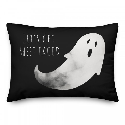 Ghost Sheet Faced 14x20 Spun Poly Pillow