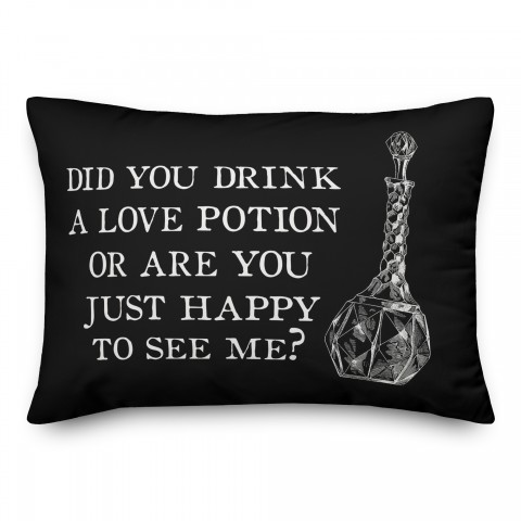 Love Potion Saying 14x20 Spun Poly Pillow