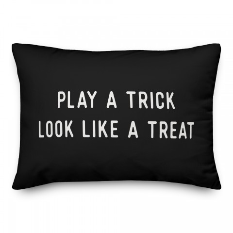 Play Trick Look Treat 14x20 Spun Poly Pillow