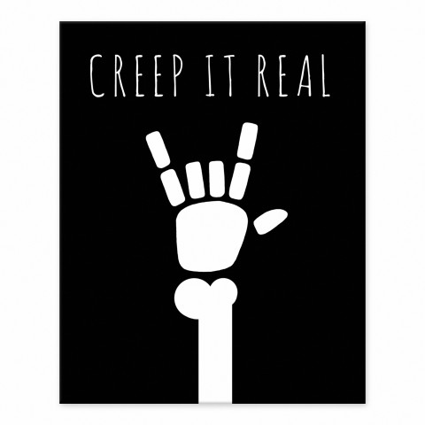 Creep it Real Skeleton 8x10 Tabletop Canvas