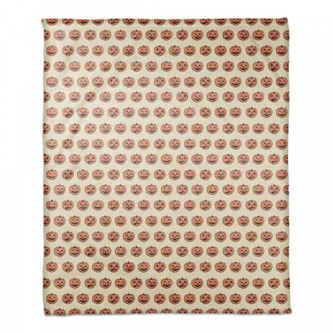 Trick or Treat Pumpkins Pattern 50x60 Coral Fleece Blanket