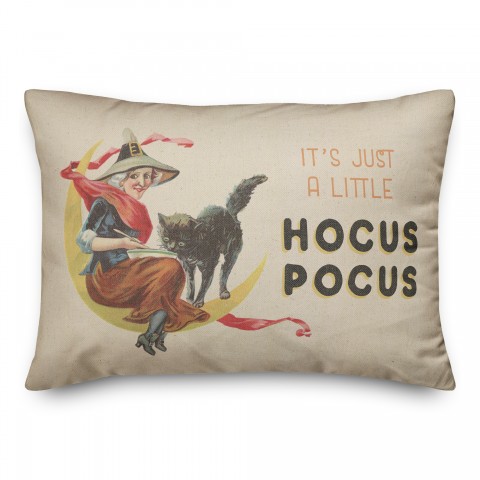 Just Hocus Pocus Vintage Witch 14x20 Spun Poly Pillow