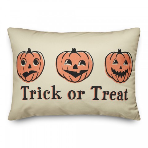 Trick or Treat Pumpkins 14x20 Spun Poly Pillow