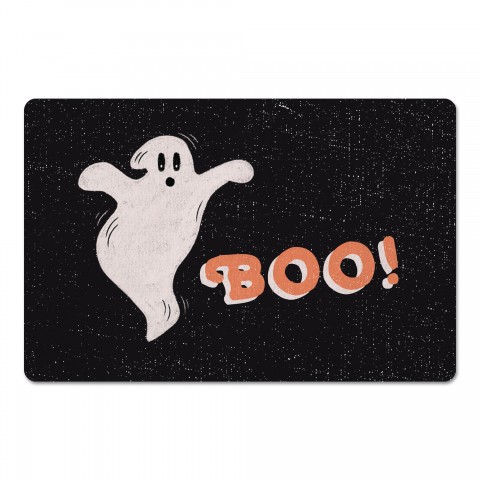 Retro Ghost Boo 27x18 Floor Mat