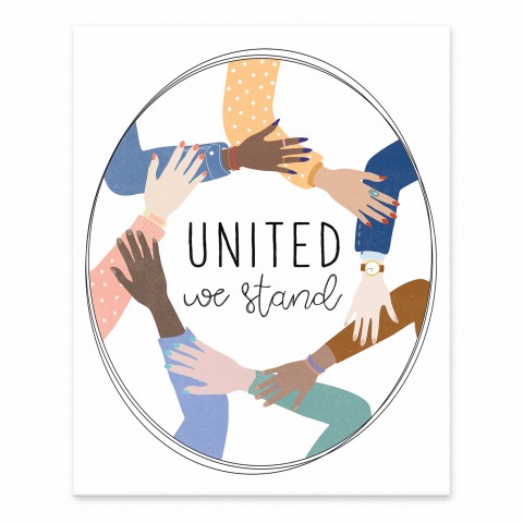United We Stand 8x10 Tabletop Canvas