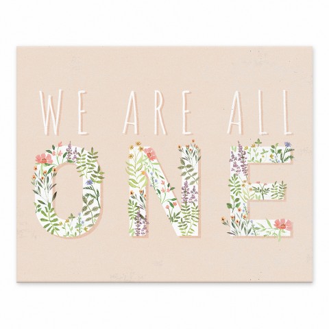 We Are All One 8x10 Tabletop Canvas