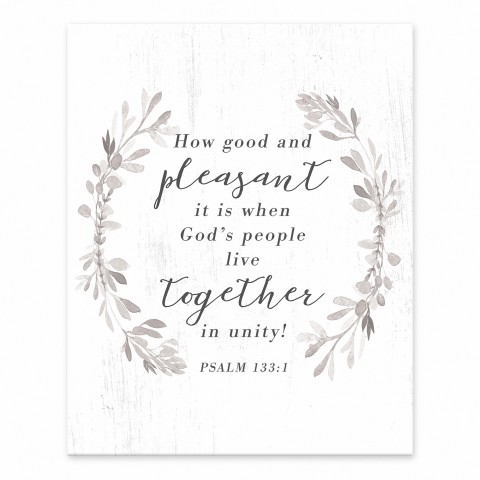 Together In Unity 8x10 Tabletop Canvas