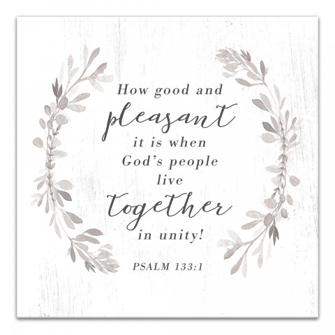 Together In Unity 12x12 Canvas Wall Art