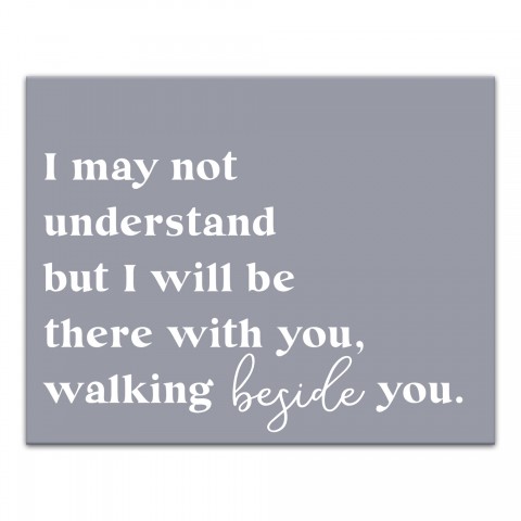 I Will Walk Beside You 11x14 Canvas Wall Art