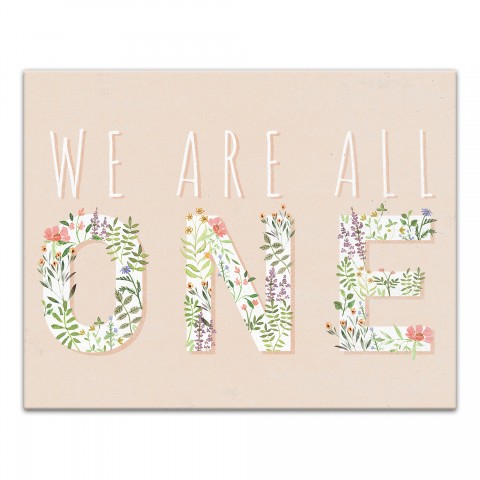 We Are All One 11x14 Canvas Wall Art