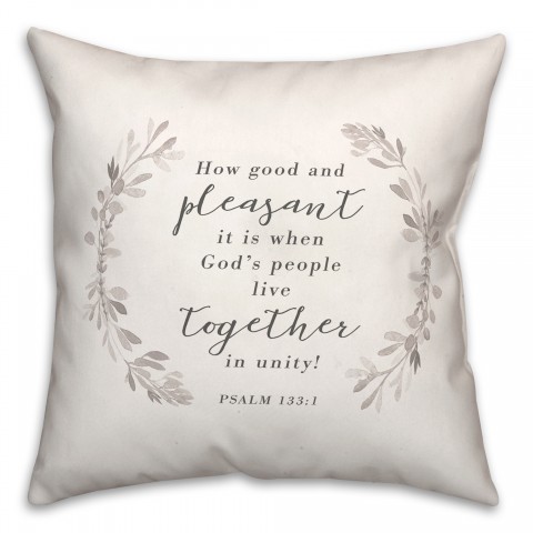 Together In Unity 18x18 Spun Poly Pillow