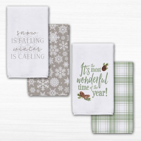 Neutral Christmas Textiles Collection