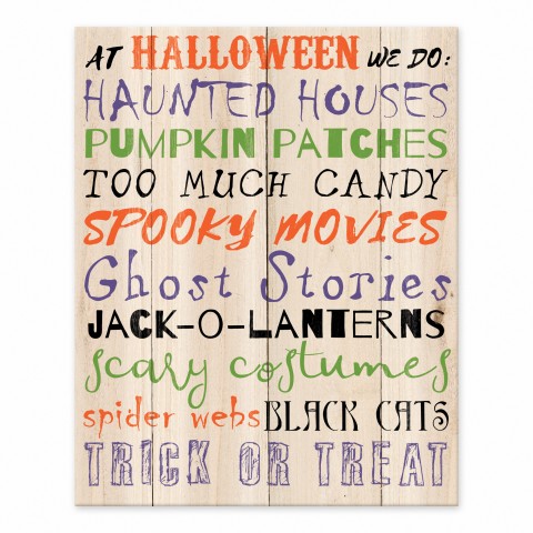 Halloween Things 8x10 Tabletop Canvas