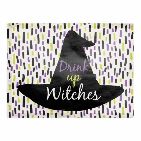 Drink Up Witches Purple 18x14 Poly Twill Placemat