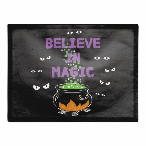 Halloween Believe in Magic 18x14 Poly Twill Placemat