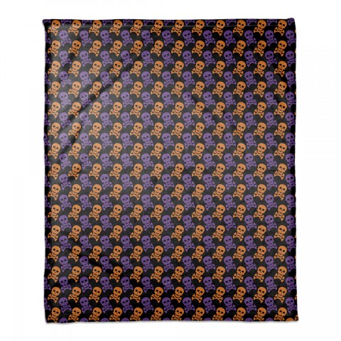 Skull and Crossbone Pattern 50x60 Coral Fleece Blanket