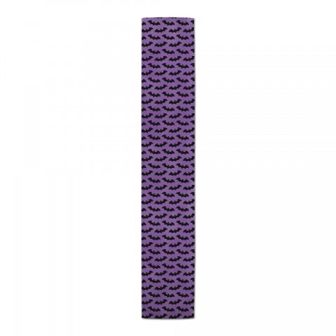 Bat Pattern on Purple 16x90 Poly Twill Table Runner