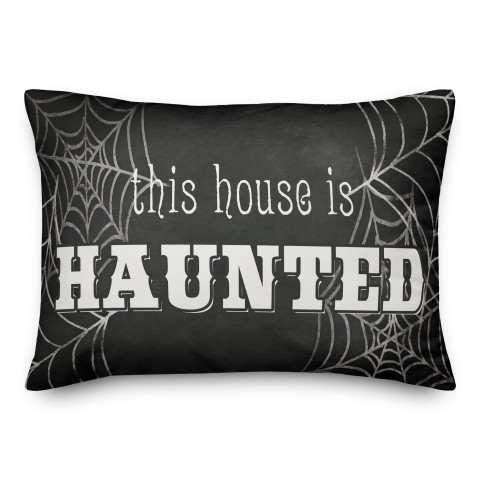 Haunted House 14x20 Spun Poly Pillow