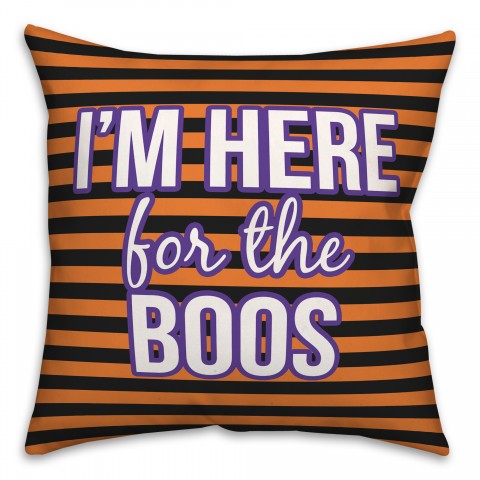 Here for the Boos Orange and Purple 18x18 Spun Poly Pillow