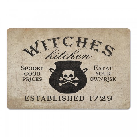 Witches Kitchen on Distressed Pattern 27x18 Floor Mat