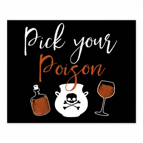 Pick Your Poison 8x10 Tabletop Canvas
