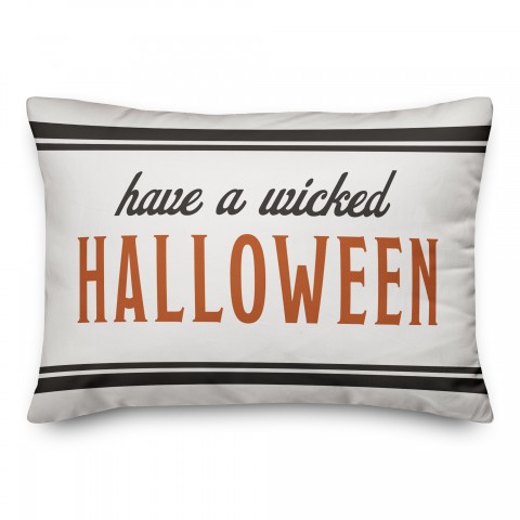 A Wicked Halloween 14x20 Spun Poly Pillow