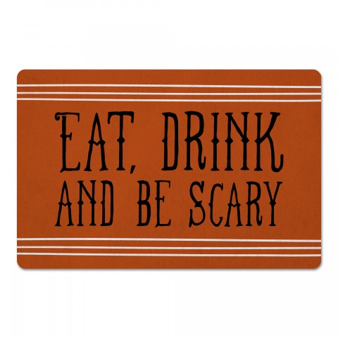 Eat Drink and Be Scary 27x18 Floor Mat