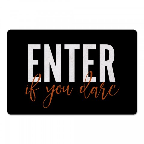Enter if You Dare 27x18 Floor Mat