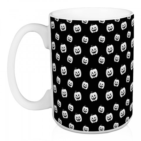 Pumpkins Galore Pattern 15 oz Mug