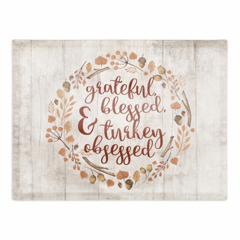Grateful Blessed Obsessed 18x14 Poly Twill Placemat
