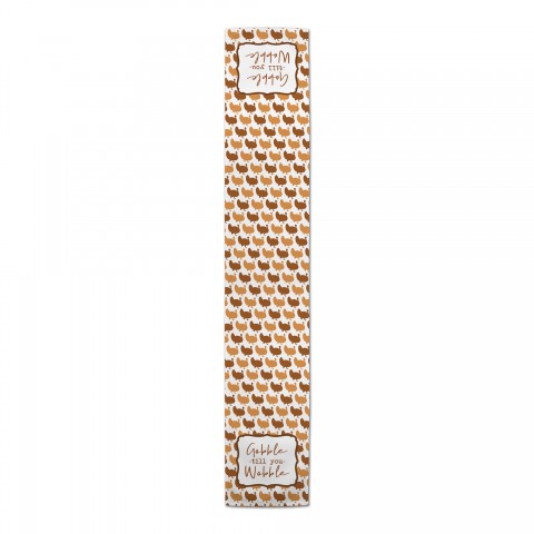Gobble Till You Wobble 16x90 Poly Twill Table Runner