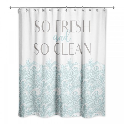 So Fresh So Clean 71x74 Shower Curtain