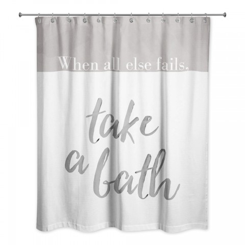 Take a Bath 71x74 Shower Curtain