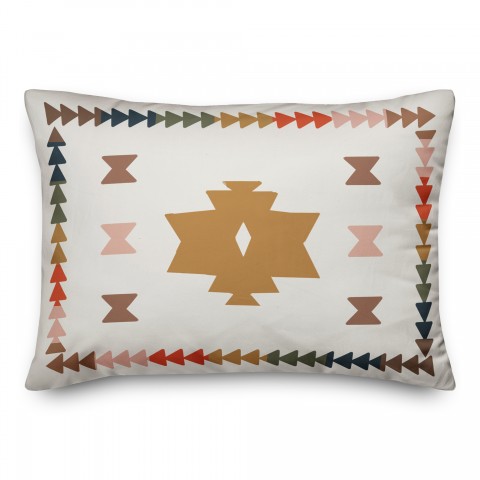 Colorful Southwest Shapes 14x20 Spun Poly Pillow