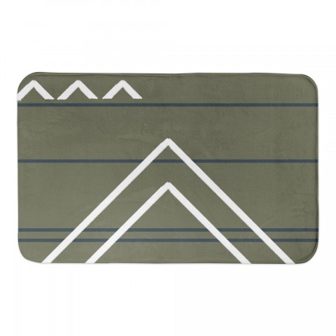 Geometric Shapes with Diamonds 34x21 Bath Mat