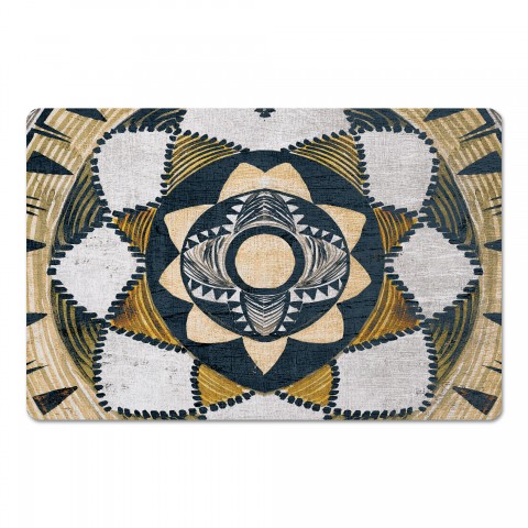 Painted Wall Basket Boho 27x18 Floor Mat