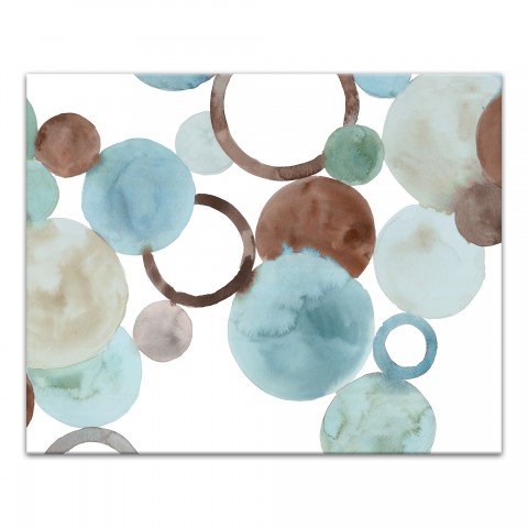 Abstract Watercolor Circles 16x20 Canvas Wall Art