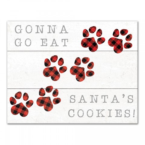 Gonna Go Eat Santa's Cookies 11x14 Canvas Wall Art